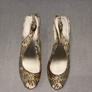 Vintage Miu Miu Leather Slingback Sandals